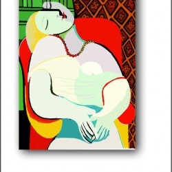 Dreaming Woman Art - Picasso Kanvas Tablo